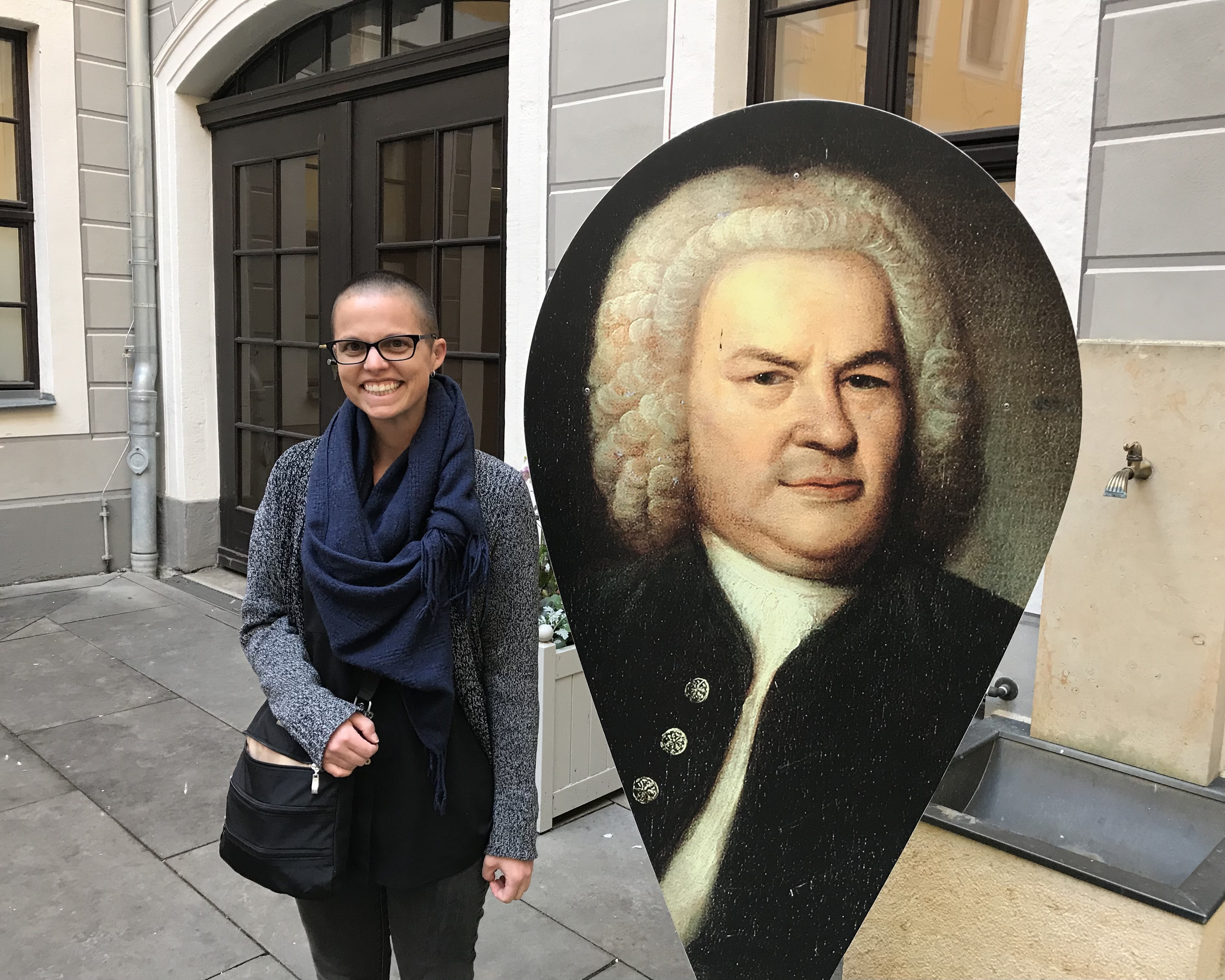 Photo of KaDee at the JS Bach museum